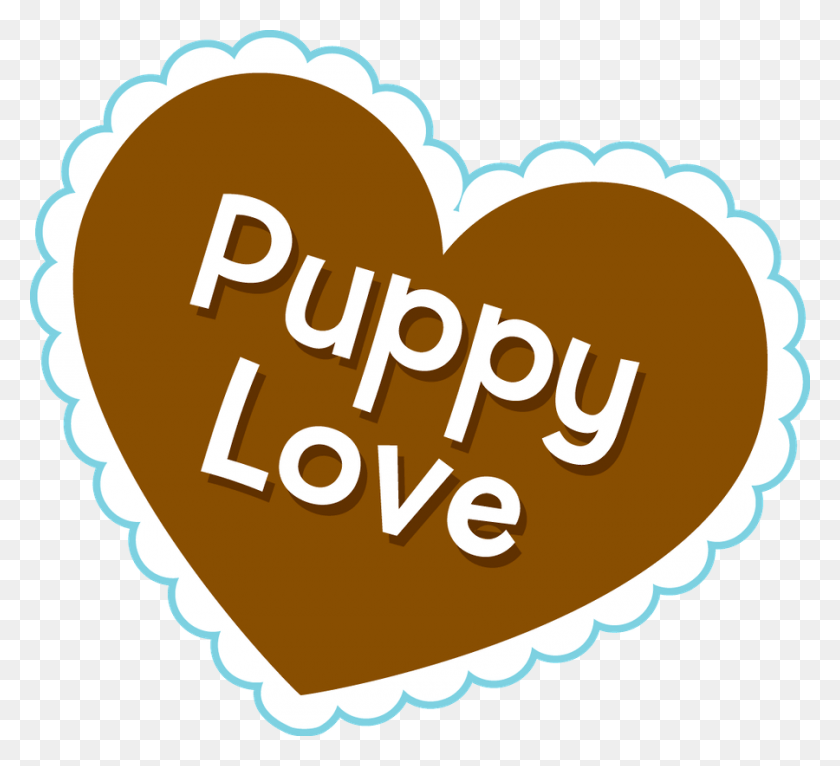900x815 Puppy Love Heart, Label, Text, Cake HD PNG Download