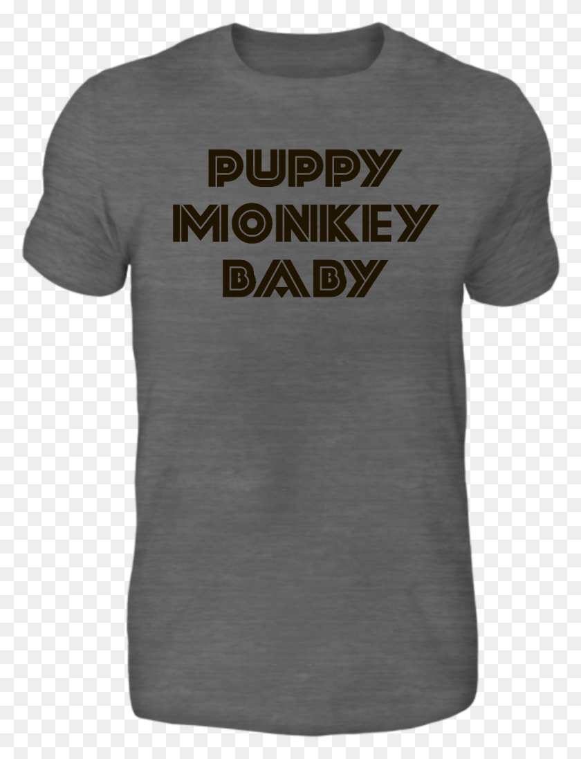 942x1253 Puppy Monkey Baby Adult Tri Blend Tee Shirt For You Active Shirt, Clothing, Apparel, T-shirt HD PNG Download