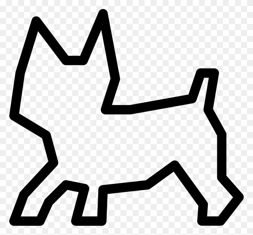 982x911 Puppy Small Pet Dog Shape Dog, Stencil, Symbol, Label HD PNG Download