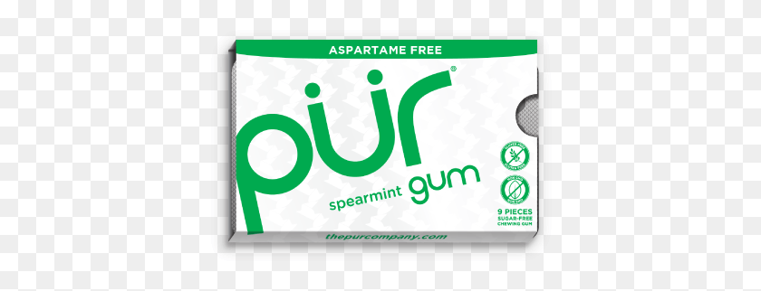 382x262 Pur Gum Shop All Products Blister Pack Gum Graphic Design, Text, Label, Computer HD PNG Download