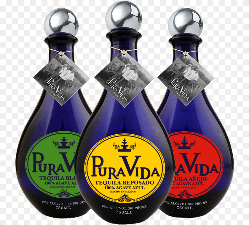 740x757 Pura Vida Tequila, Alcohol, Beverage, Bottle, Liquor Sticker PNG