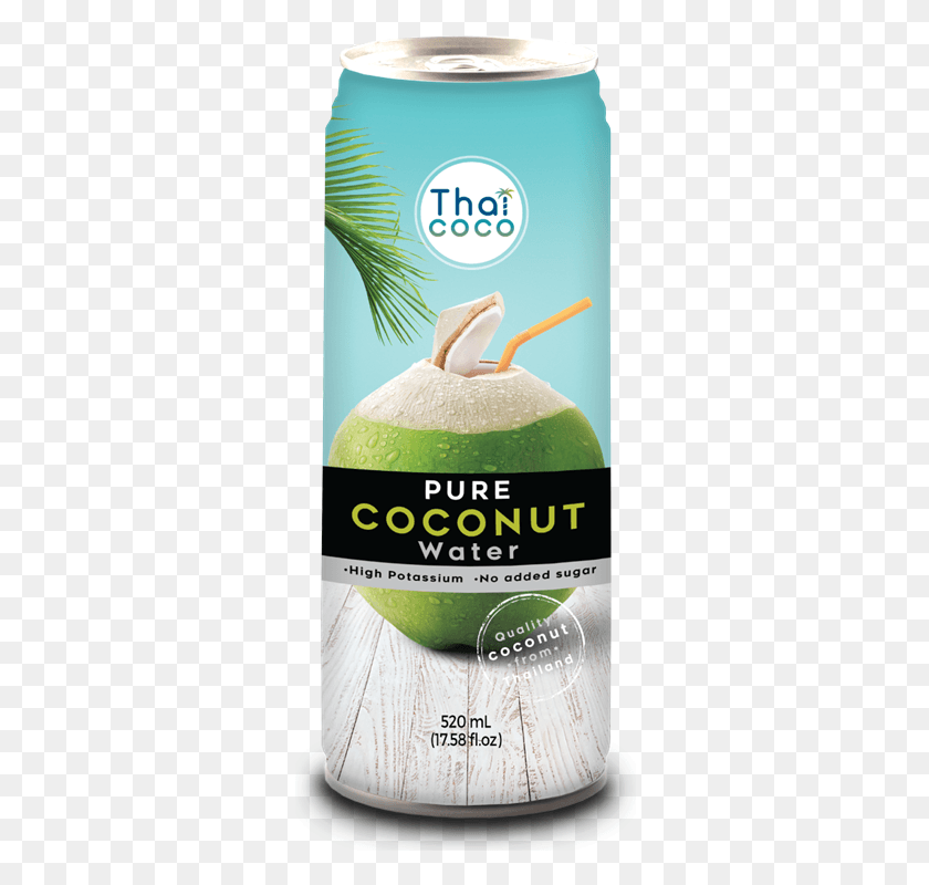 310x740 Pure Coconut Water Canned Nectar, Plant, Nut, Vegetable HD PNG Download