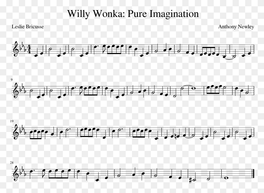 778x554 Pure Imagination For Violin Mii Channel Sheet Music Viola Solo, Gray, World Of Warcraft HD PNG Download