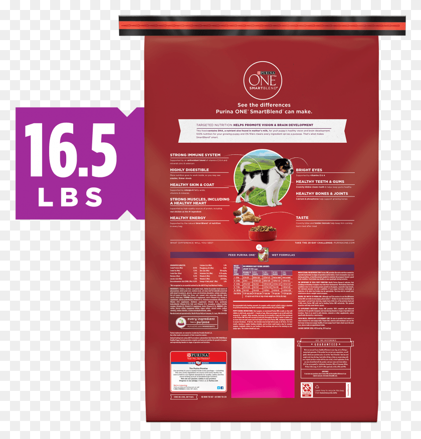 2119x2218 Purina One Natural Dry Puppy Food Purina One Large Breed Puppy, Плакат, Реклама, Флаер Png Скачать