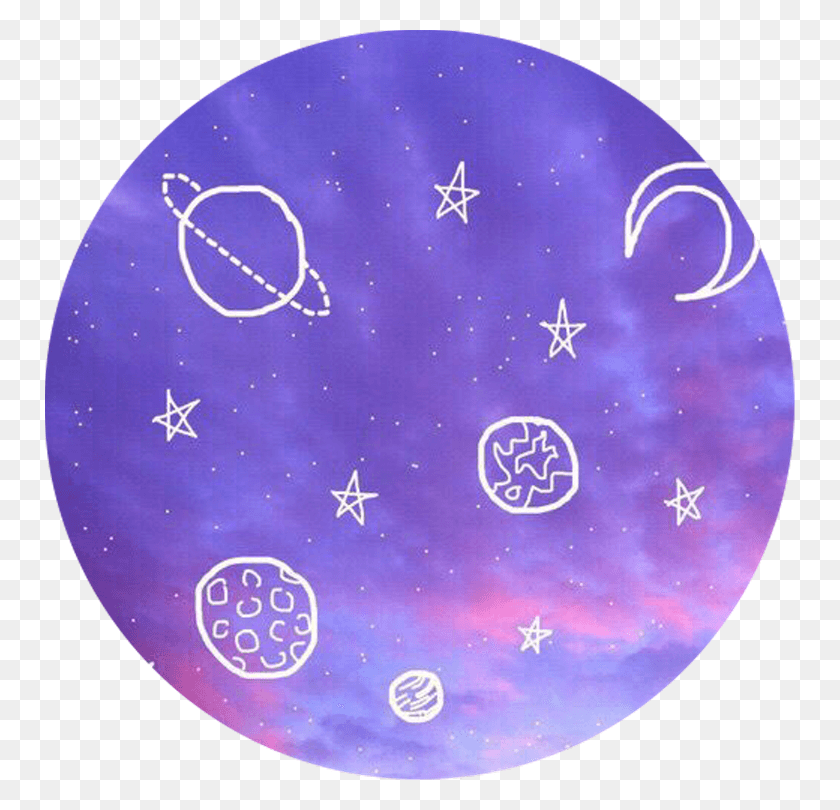 750x750 Фиолетовая Эстетическая Галактика, Сфера, Астрономия, Освещение Hd Png Скачать
