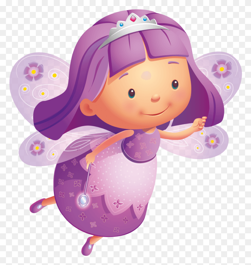 929x984 Purple And Pink Fairies, Graphics, Doll HD PNG Download