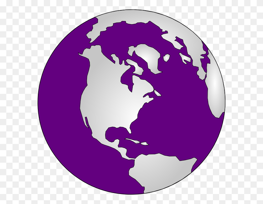 600x592 Purple And Silver Cross Clip Art At Clker World Globe Clipart, Outer Space, Astronomy, Space HD PNG Download