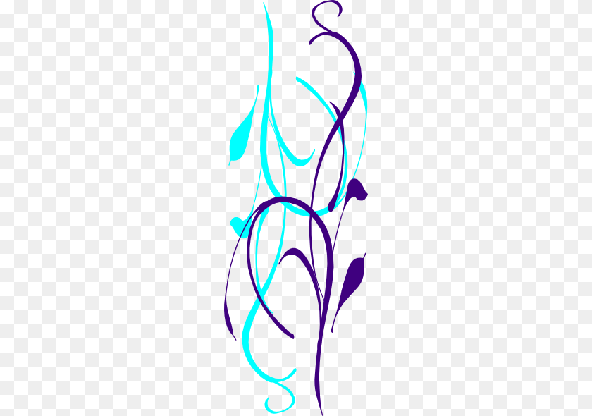 204x590 Purple And Teal Wedding Corner Art Clip Art, Floral Design, Graphics, Pattern, Bow PNG