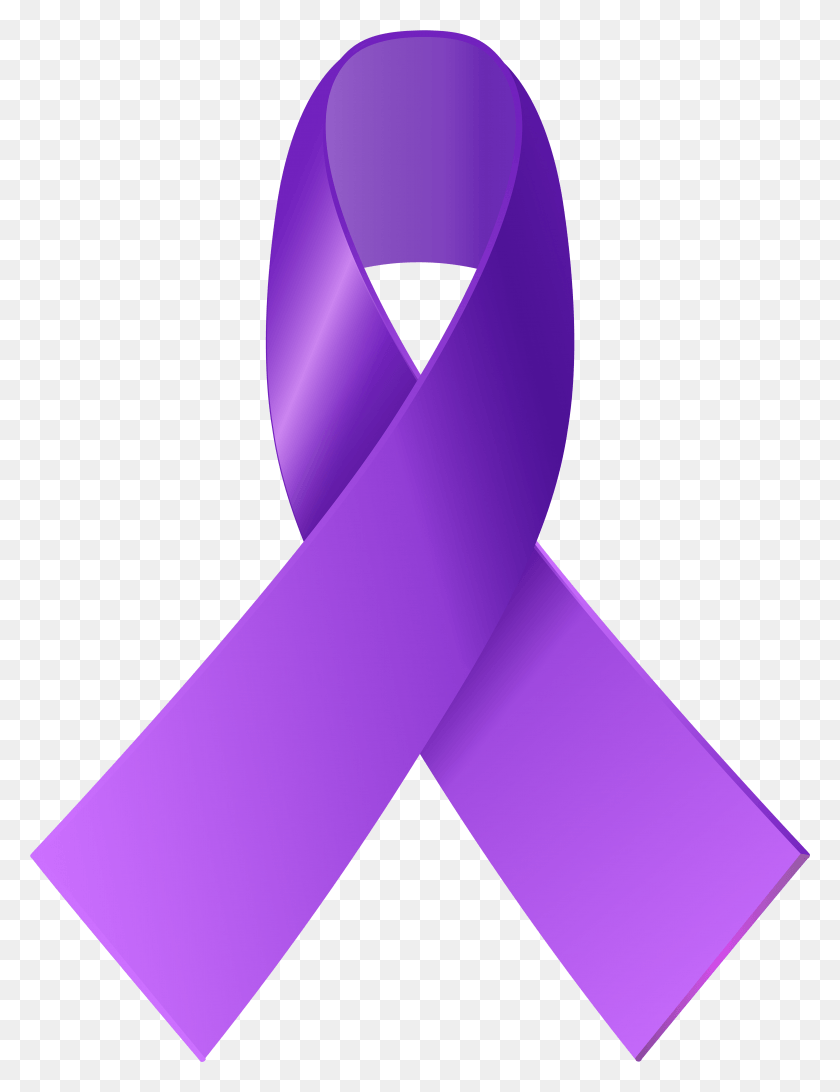 4450x5893 Purple Awareness Ribbon Clip Art Purple Cancer Ribbon, Pants, Clothing, Apparel HD PNG Download