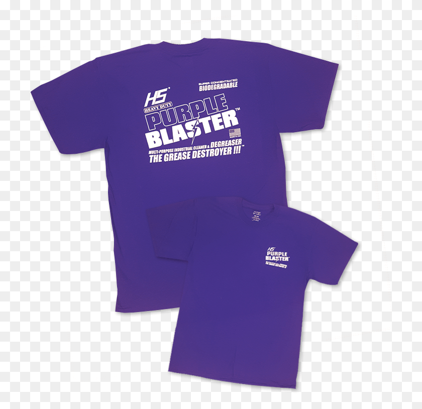 725x754 Purple Blaster T Shirt Active Shirt, Clothing, Apparel, T-shirt HD PNG Download