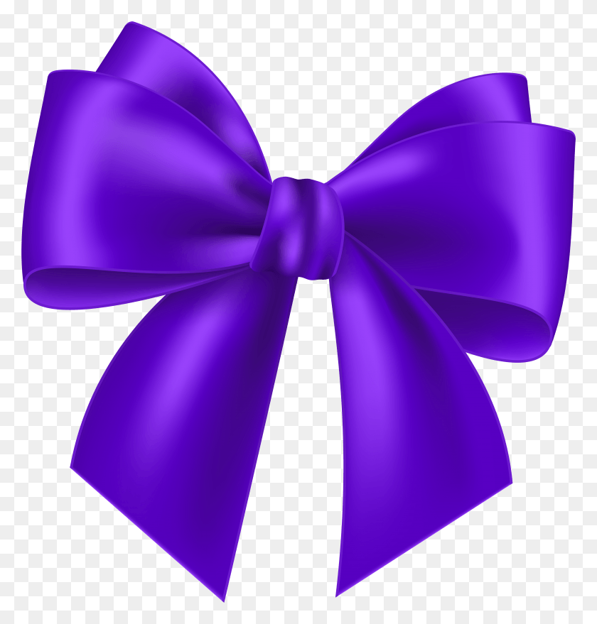 5633x5915 Purple Bow Transparent Clip Art Image Pink Bow Tie Transparent Descargar Hd Png
