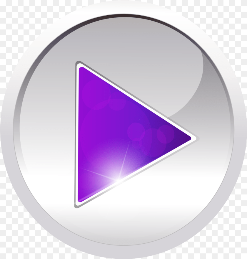 987x1033 Purple Button Creative Hand Circle, Triangle, Disk Sticker PNG