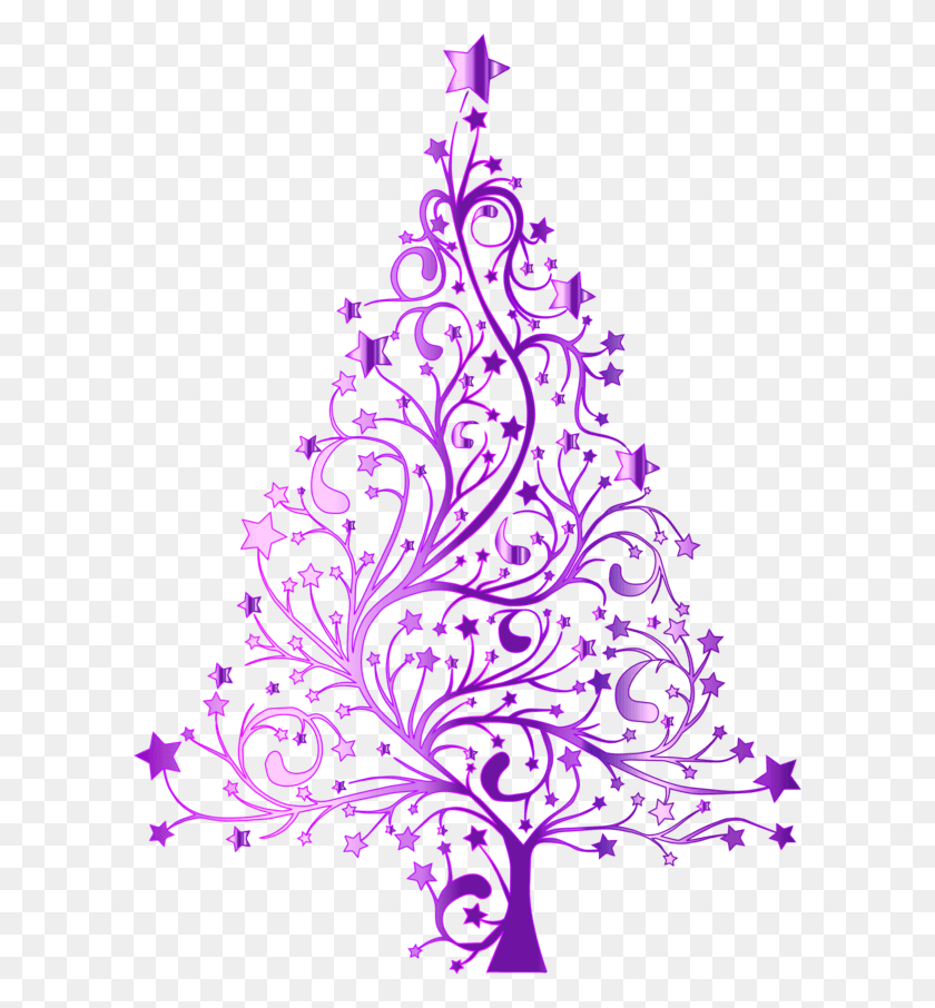 600x846 Descargar Png Fondo De Navidad Púrpura Árbol De Navidad Oro, Gráficos, Diseño Floral Hd Png