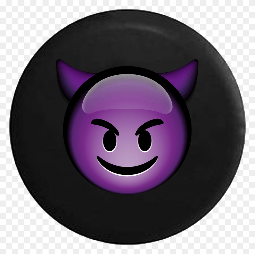 1728x1721 Descargar Png Purple Devil Emoji Caritas De Whatsapp Diablito, Piggy Bank, Deporte, Deportes Hd Png