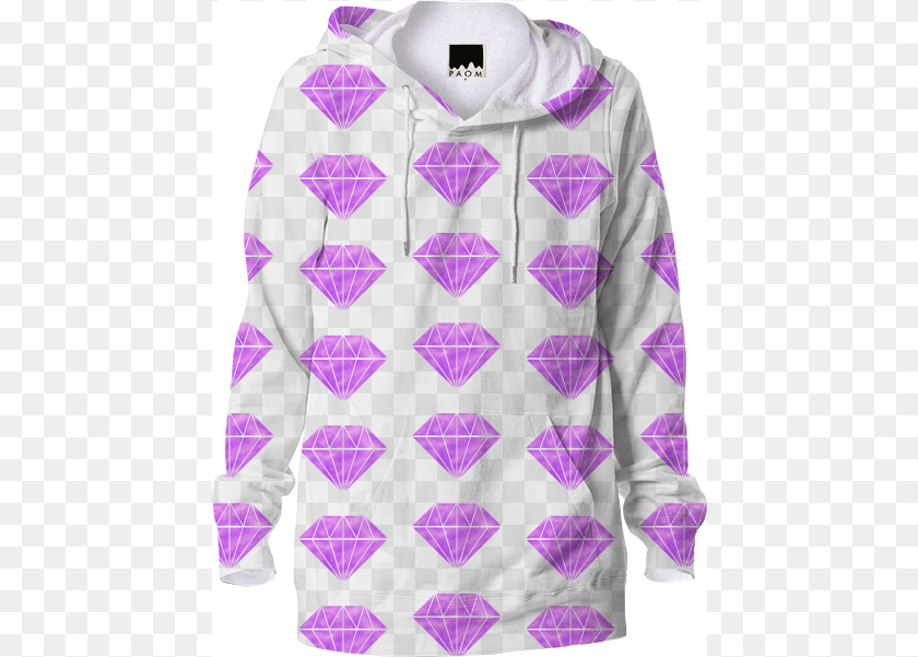 454x601 Purple Diamond Galaxy Hoodie 88 Sweater, Sweatshirt, Sleeve, Long Sleeve, Knitwear Clipart PNG