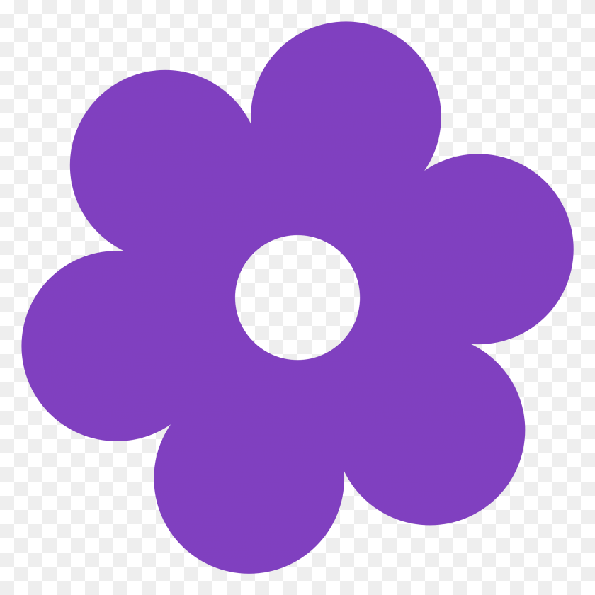2486x2486 Purple Flower Clipart Flower Clipart Flower, Purple, Plant, Blossom HD PNG Download