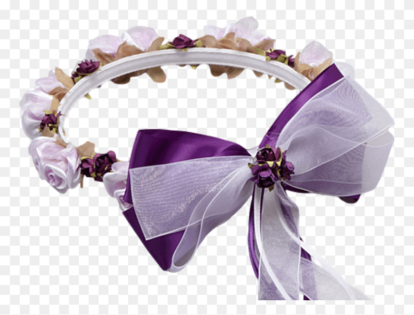 767x581 Purple Flower Crown Ribbon, Accessories, Accessory, Jewelry HD PNG Download