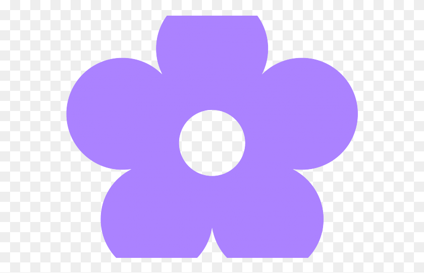 580x481 Flores De Color Púrpura Clipart Flor Azul Png / Globo, Bola Hd Png