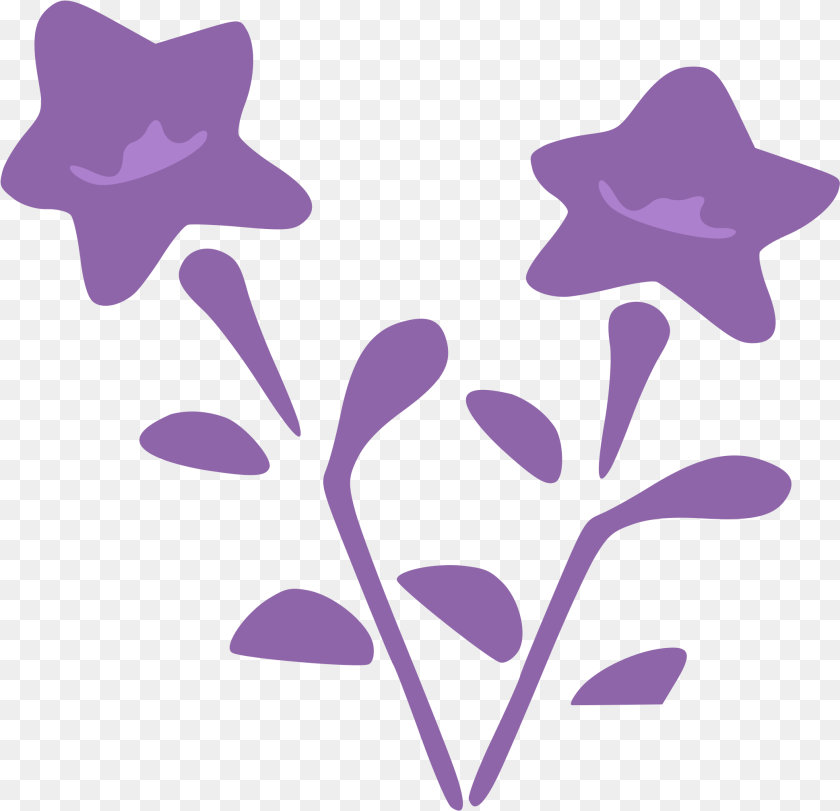 2087x2015 Purple Flowers Vector Clipart Image Flower Design Purple, Plant, Petal, Art PNG
