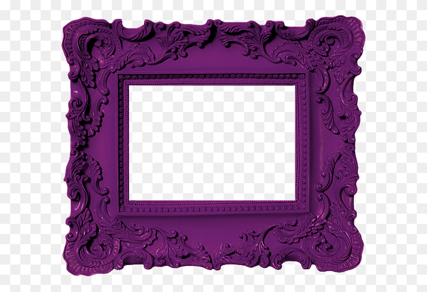 600x514 Purple Frame Most Beautiful Girly Purple Dark Color Pink Picture Frame, Text, Label, Pattern HD PNG Download