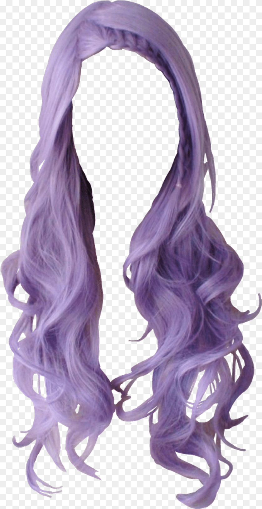 Purple Hair Wig Transparent, Adult, Female, Person, Woman PNG