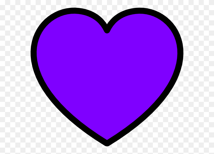 600x545 Пурпурное Сердце Клипарт, Сердце, Воздушный Шар, Шар Hd Png Скачать