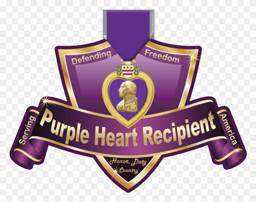 934x720 Escudo De La Medalla Del Corazón Púrpura, Logotipo, Símbolo, Marca Registrada Hd Png