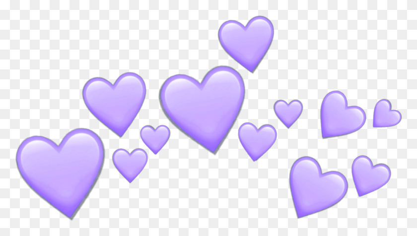 1986x1060 Purple Hearts Heart Purpleheart Crown Tumblr Emoji Purple Heart Crown, Cushion, Pillow, Dating HD PNG Download