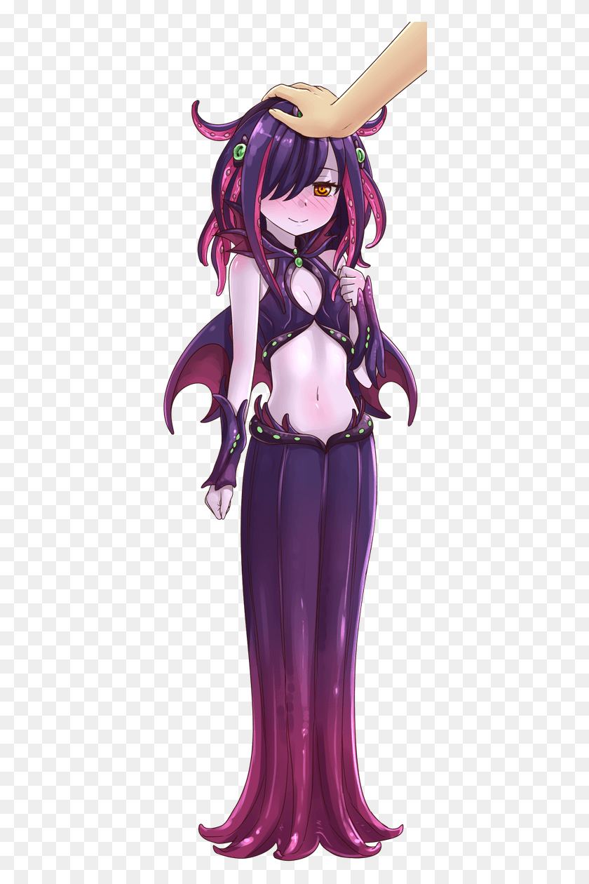 379x1200 Purple Human Hair Color Anime Fictional Character Figurine Cute Mind Flayer Girl, Clothing, Apparel, Costume HD PNG Download