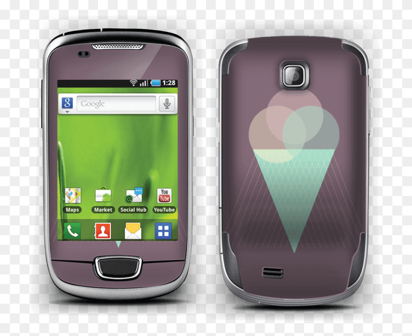 723x626 Purple Ice Cream Skin Galaxy Mini Samsung Galaxy Mini, Mobile Phone, Phone, Electronics HD PNG Download