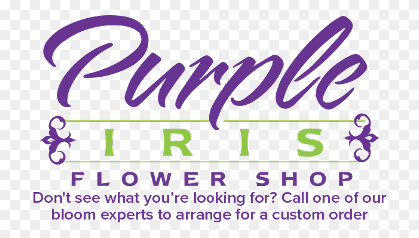 710x417 Purple Iris Flower Shop Calligraphy, Text, Alphabet, Word HD PNG Download