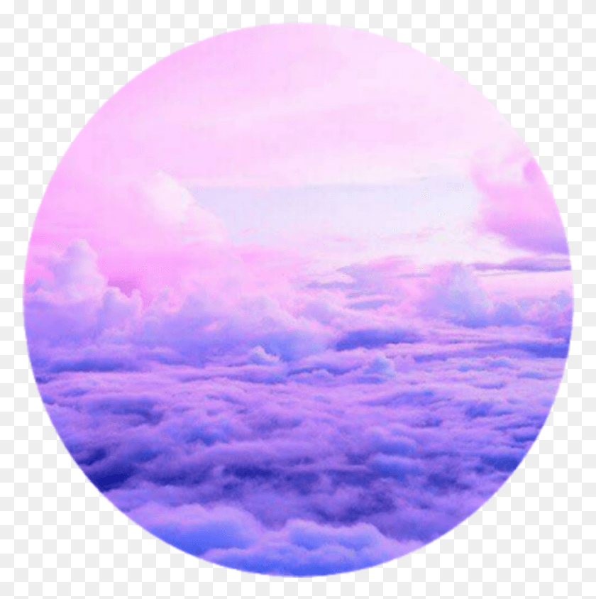 973x979 Púrpura Lila Rosa Pink Nuves Cirlce Círculo Marco Cielo Púrpura Y Rosado, Esfera, Ventana, Luna Hd Png