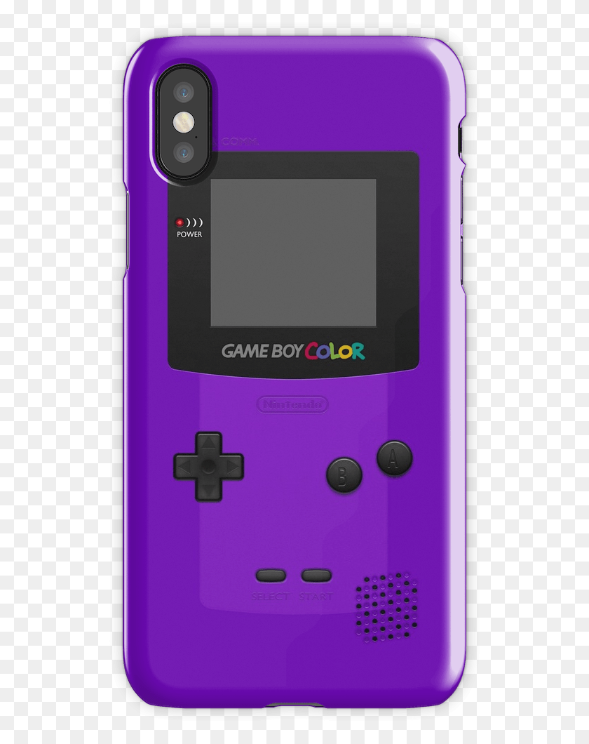 534x1000 Descargar Png Morado Nintendo Gameboy Color Iphone X Snap Case Game Boy Color, Teléfono Móvil, Electrónica Hd Png