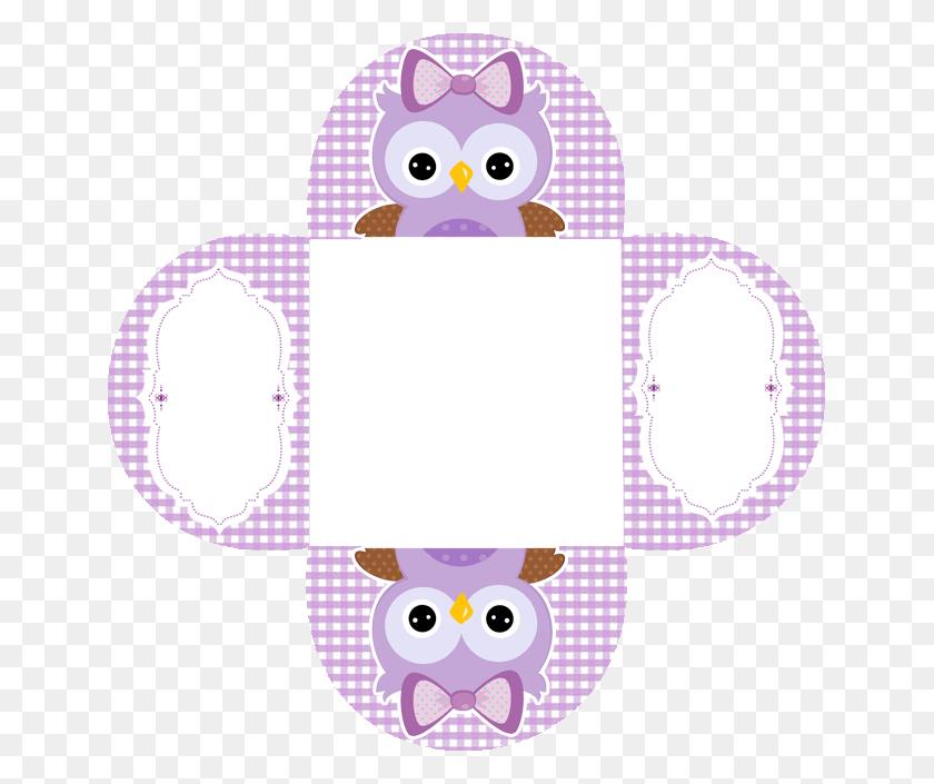 645x645 Purple Owl Owl Parties Baby Shawer Baby Owls Large Forminha Para Doces Coruja, Text, Texture, Envelope HD PNG Download