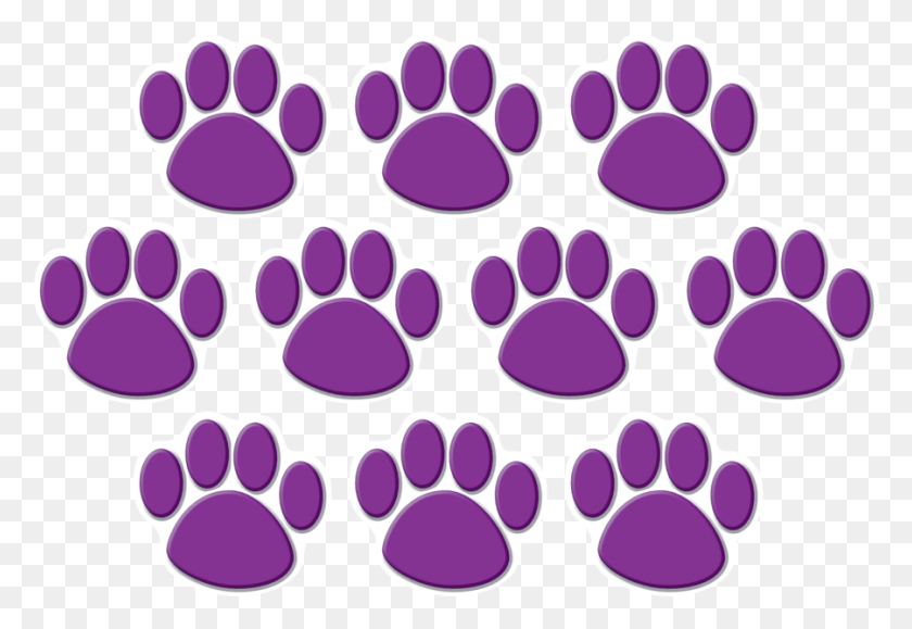 901x600 Purple Paw Prints Accents Image Red Paw Prints, Footprint HD PNG Download