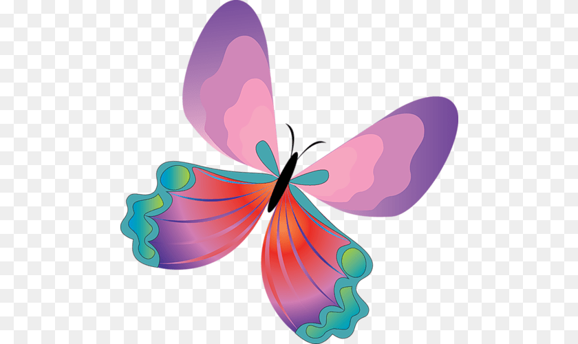 Purple Pink Butterfly Vector Butterfly, Flower, Petal, Plant Clipart PNG