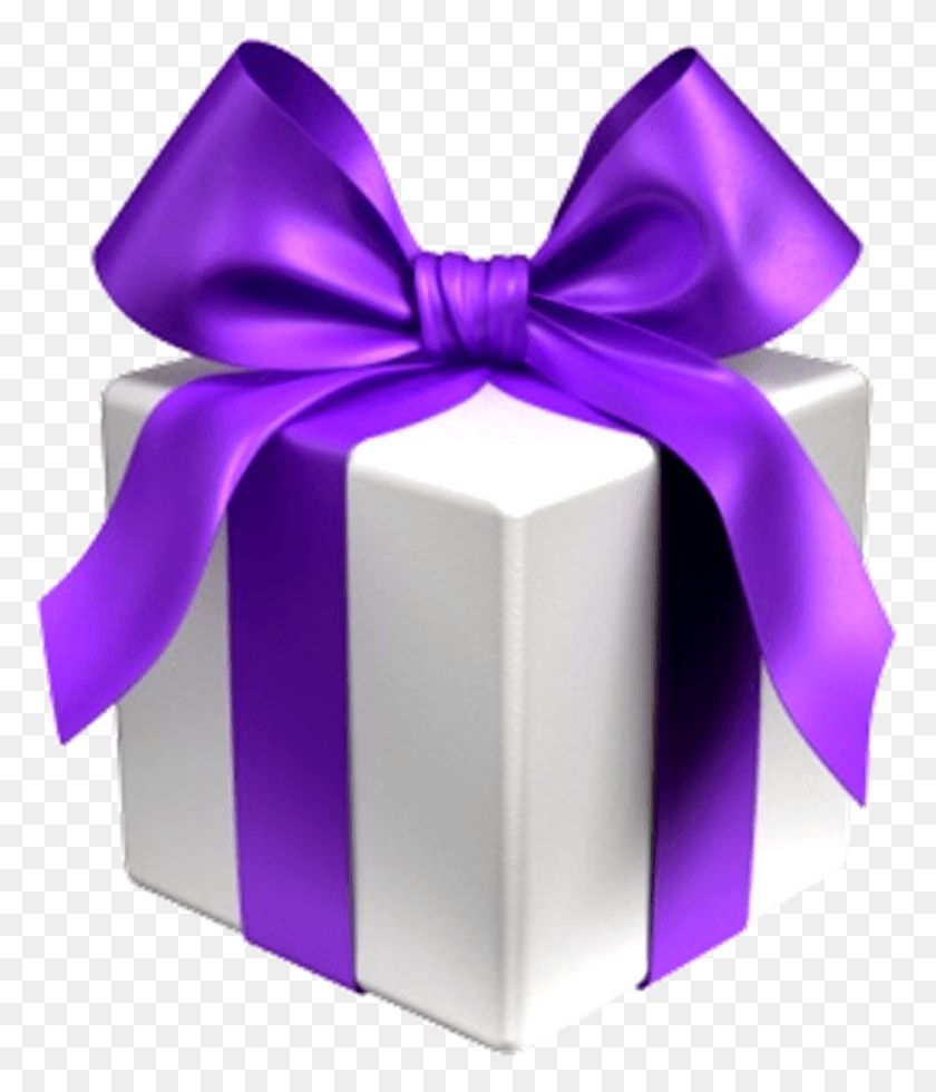 932x1100 Фиолетовый Подарок Фиолетовая Подарочная Коробка, Подарок Hd Png Скачать