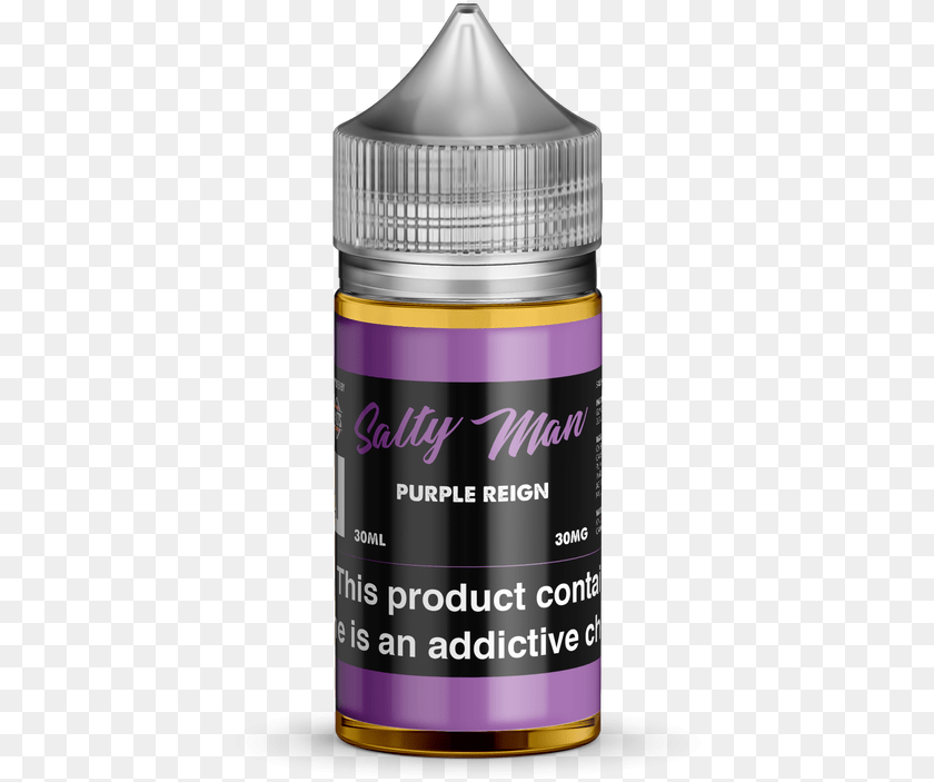 437x703 Purple Reign By Salty Man Nicotine Salts Fruit Blast Salty Man, Paint Container, Bottle, Shaker Transparent PNG