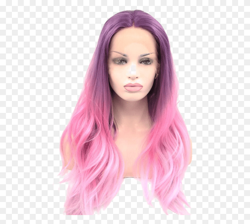 489x694 Purple Roots With Pink Ends, Hair, Person, Human Descargar Hd Png