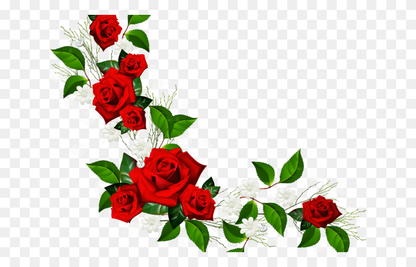 640x480 Фиолетовая Роза Клипарт Цветочная Линия Роза Границы Цветок, Растение, Цветение, Цветочный Дизайн Hd Png Скачать