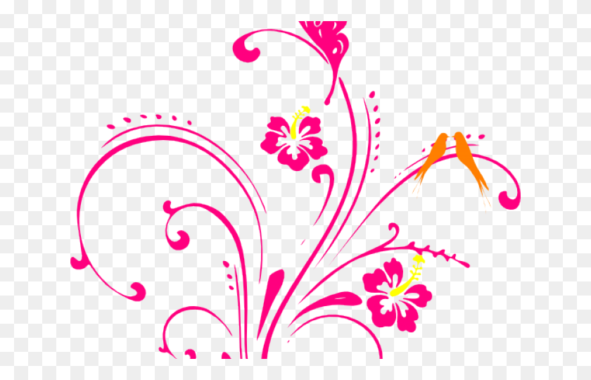 640x480 Фиолетовая Роза Клипарт Сторона Бабочка Цветок Бабочка Картинки, Графика, Цветочный Дизайн Hd Png Скачать