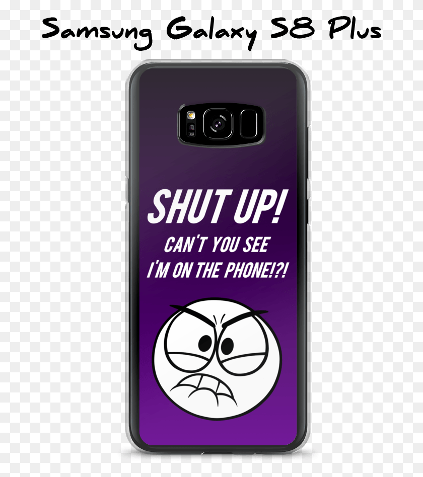 675x888 Фиолетовый Чехол Shut Up Для Смартфона, Мобильный Телефон, Телефон, Электроника Hd Png Скачать