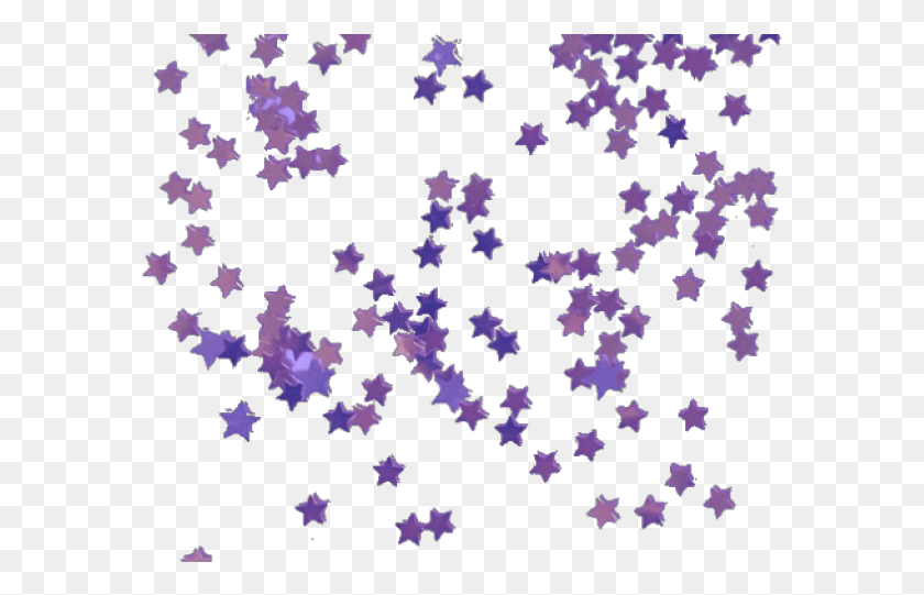 583x481 Фиолетовые Звезды Прозрачные, Бумага, Конфетти, Звездный Символ Png Скачать