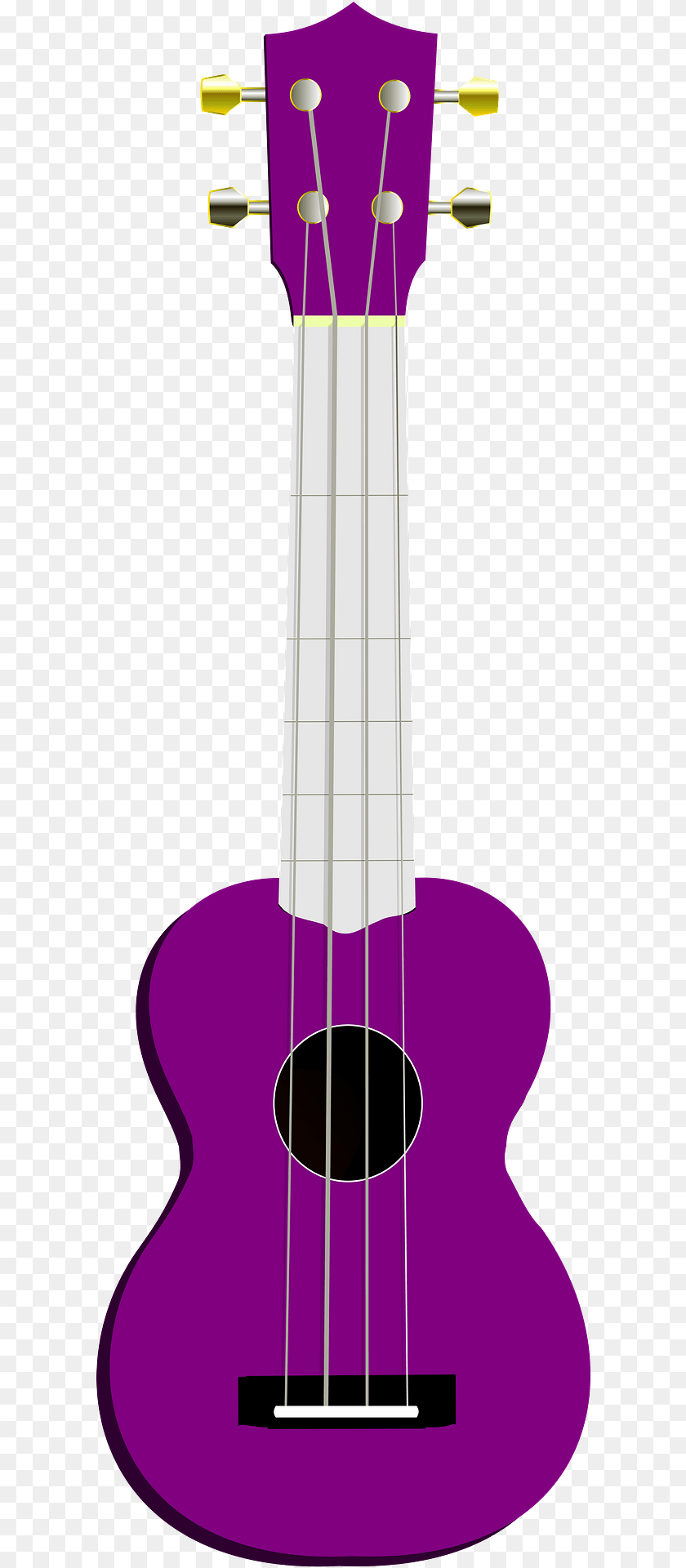 605x1920 Purple Ukulele Clipart, Bass Guitar, Guitar, Musical Instrument PNG