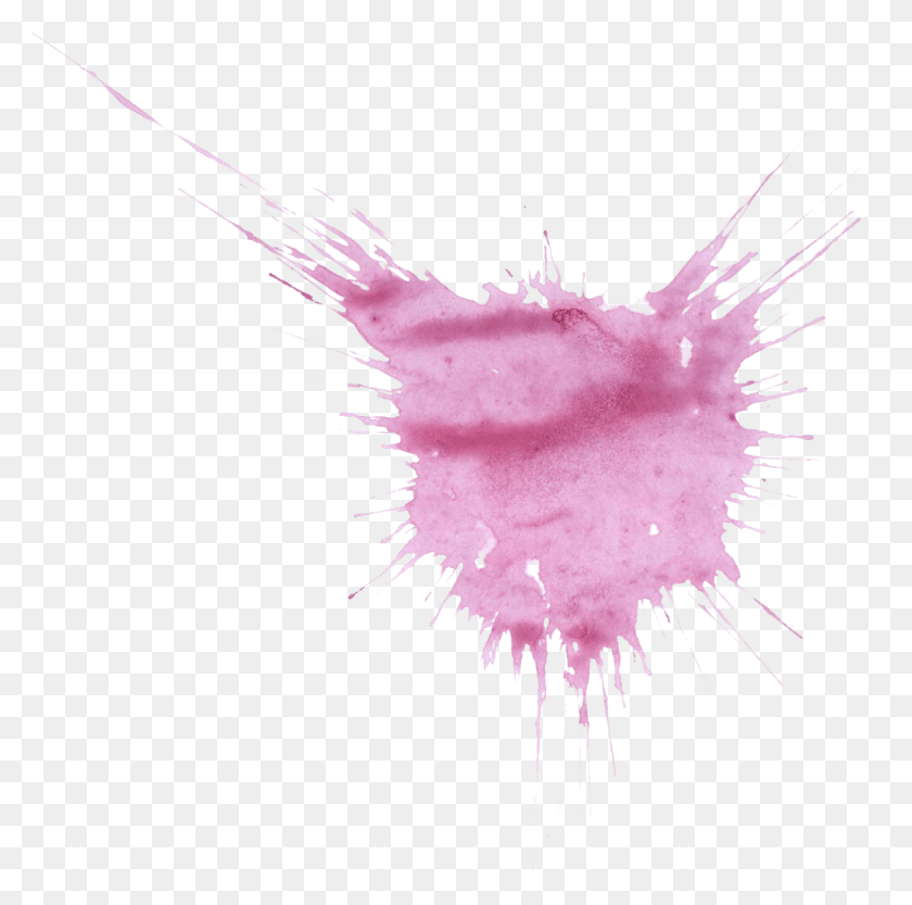 1024x1016 Purple Watercolor Splash Illustration, Graphics, Hand HD PNG Download