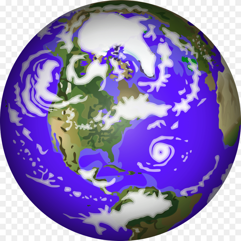 2399x2400 Purpleglobeplanet Earth Astronomy, Globe, Outer Space, Planet Clipart PNG