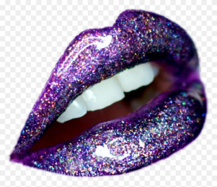 1024x872 Purplelips Glitter Glitterlips Freetoedit Galaxy Lip, Light, Scarf, Clothing Descargar Hd Png