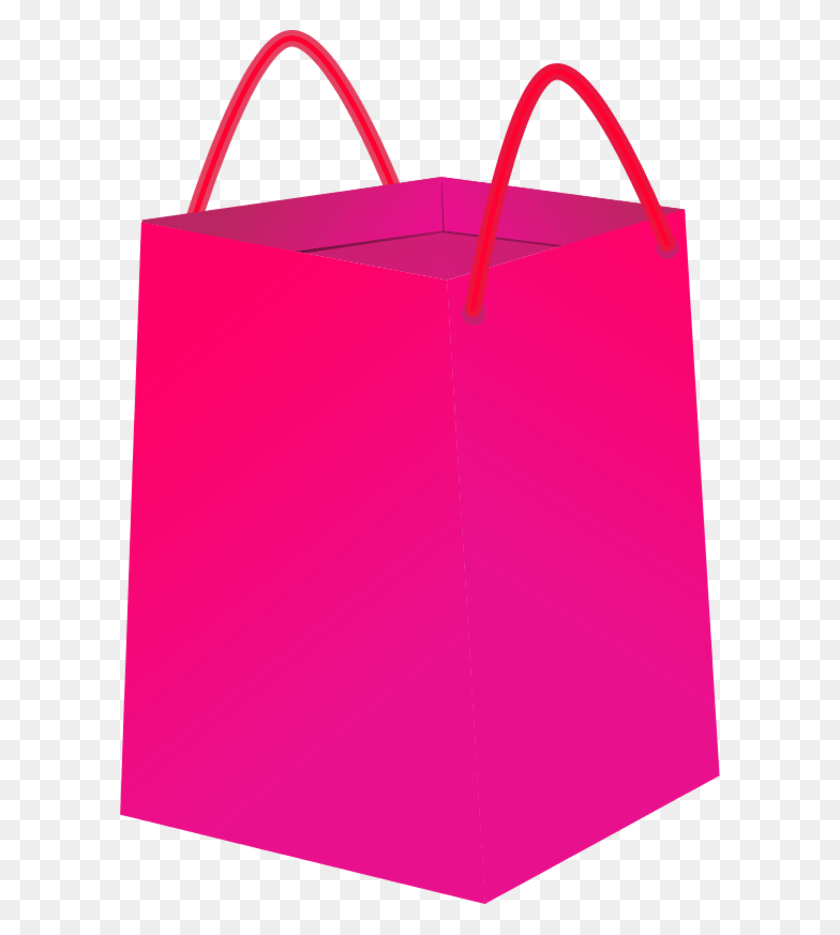 600x875 Purse Clipart Clear Bag Pink Bag Clip Art, Shopping Bag, Tote Bag HD PNG Download