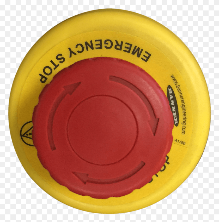 1385x1402 Push Button E Stops Can Be Found In Most Of The Locations Circle, Toy, Frisbee, Tape HD PNG Download
