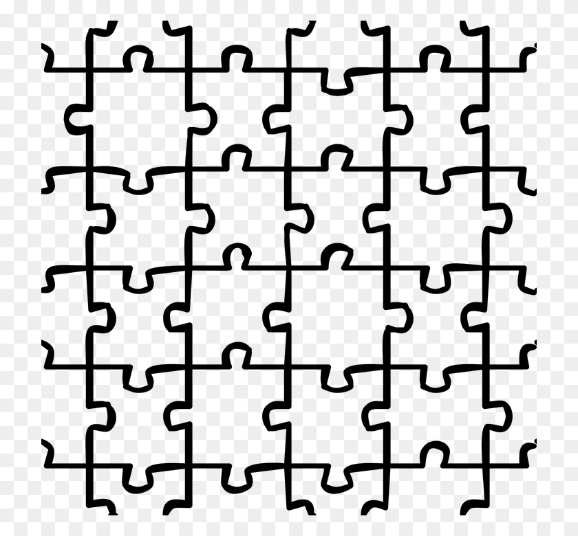 720x720 Puzzle Blank White Pieces Interlocking Jigsaw Pattern Puzzle, Gray, World Of Warcraft HD PNG Download